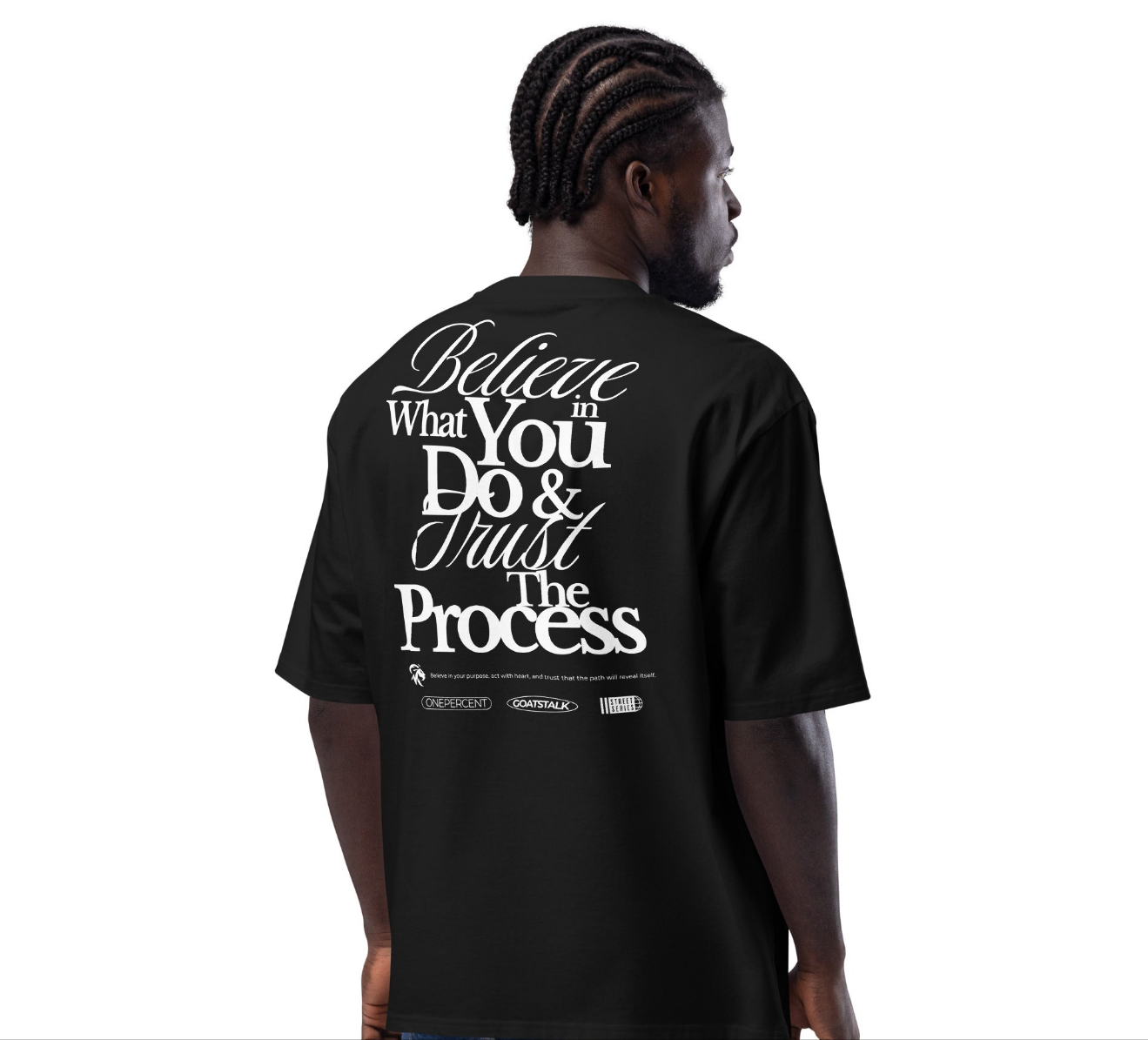 Trust The Process Oversized Heavyweight T-shirt