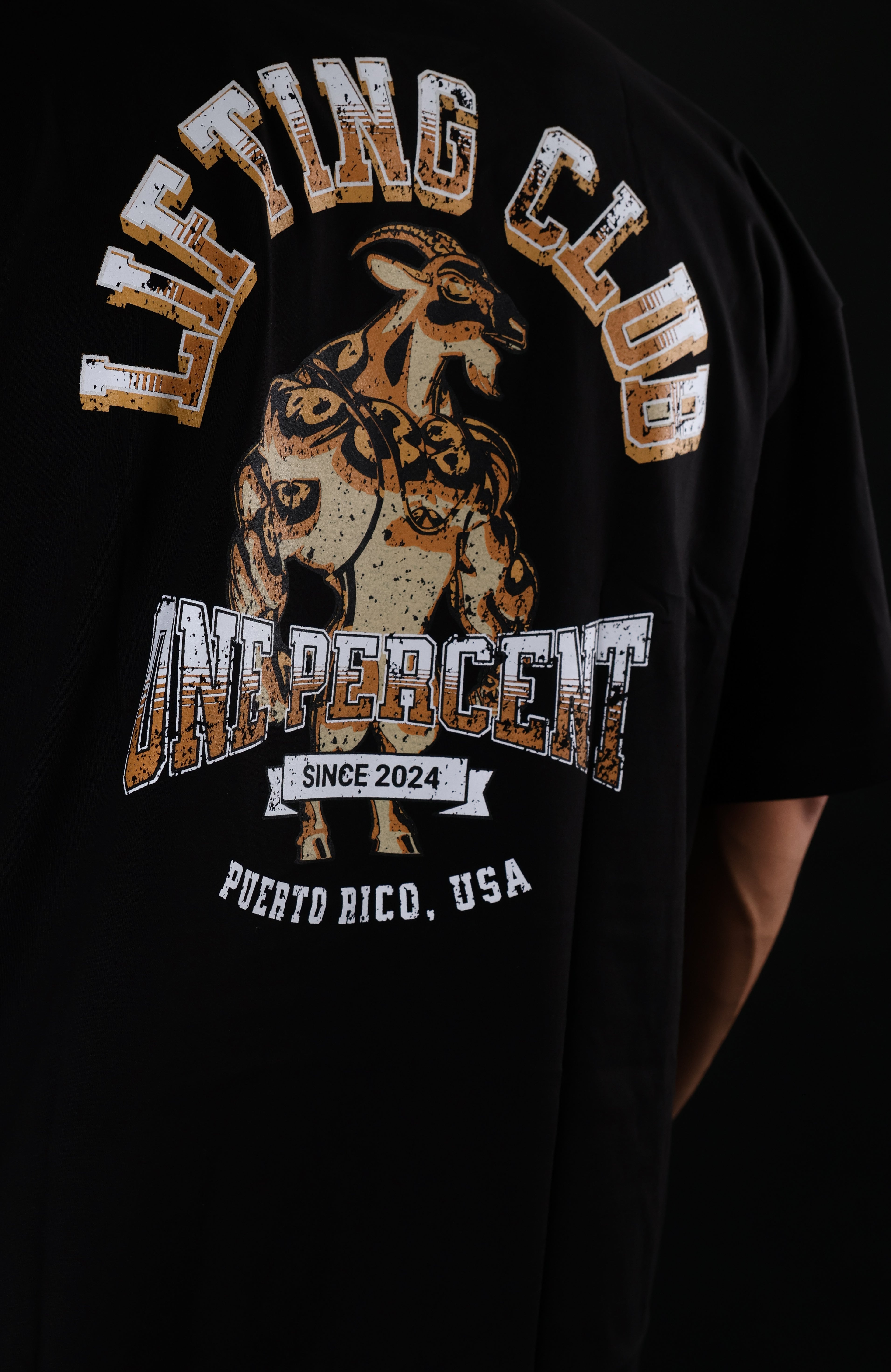 Oversized T-shirt Golden Goat Lifting Club