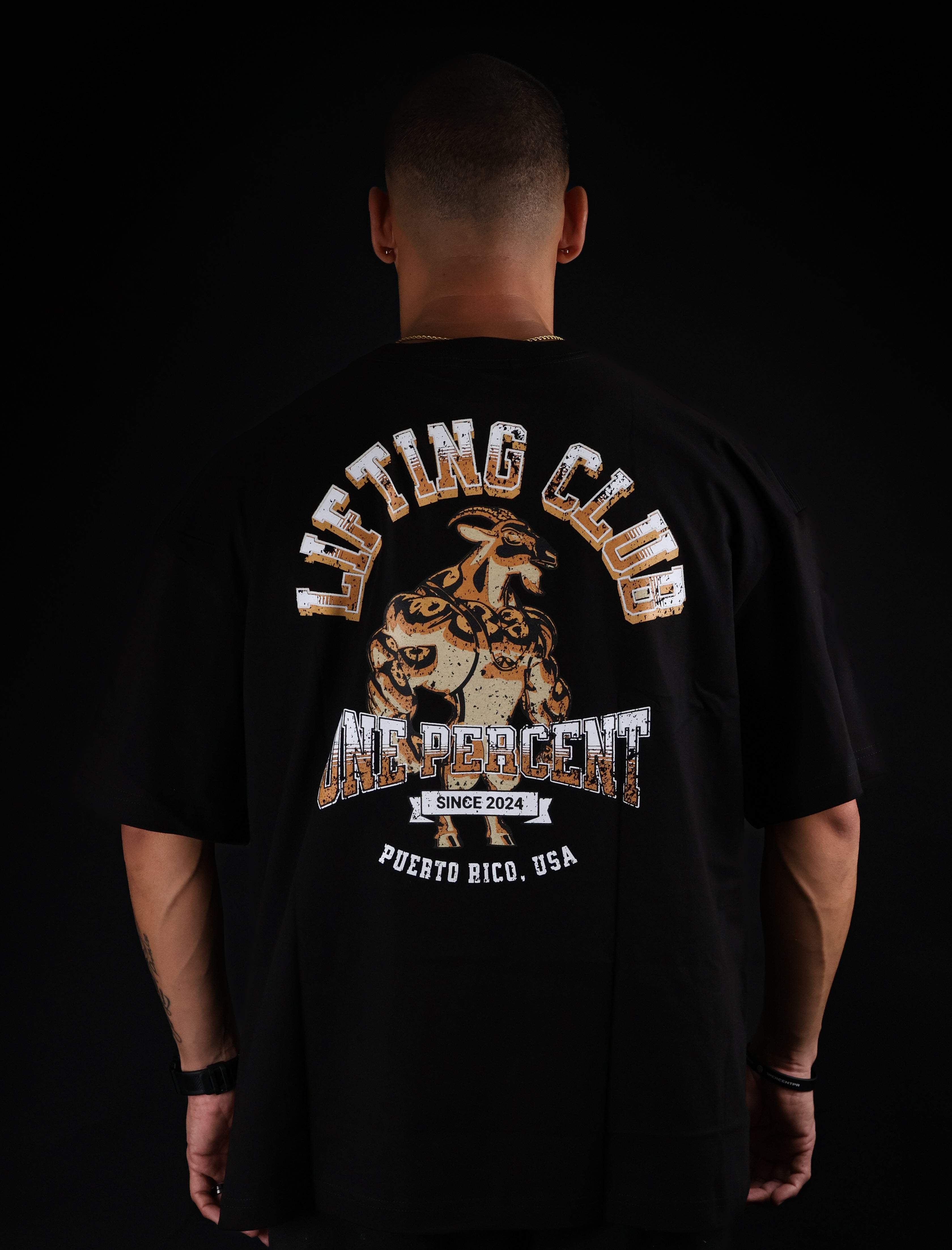 Oversized T-shirt Golden Goat Lifting Club