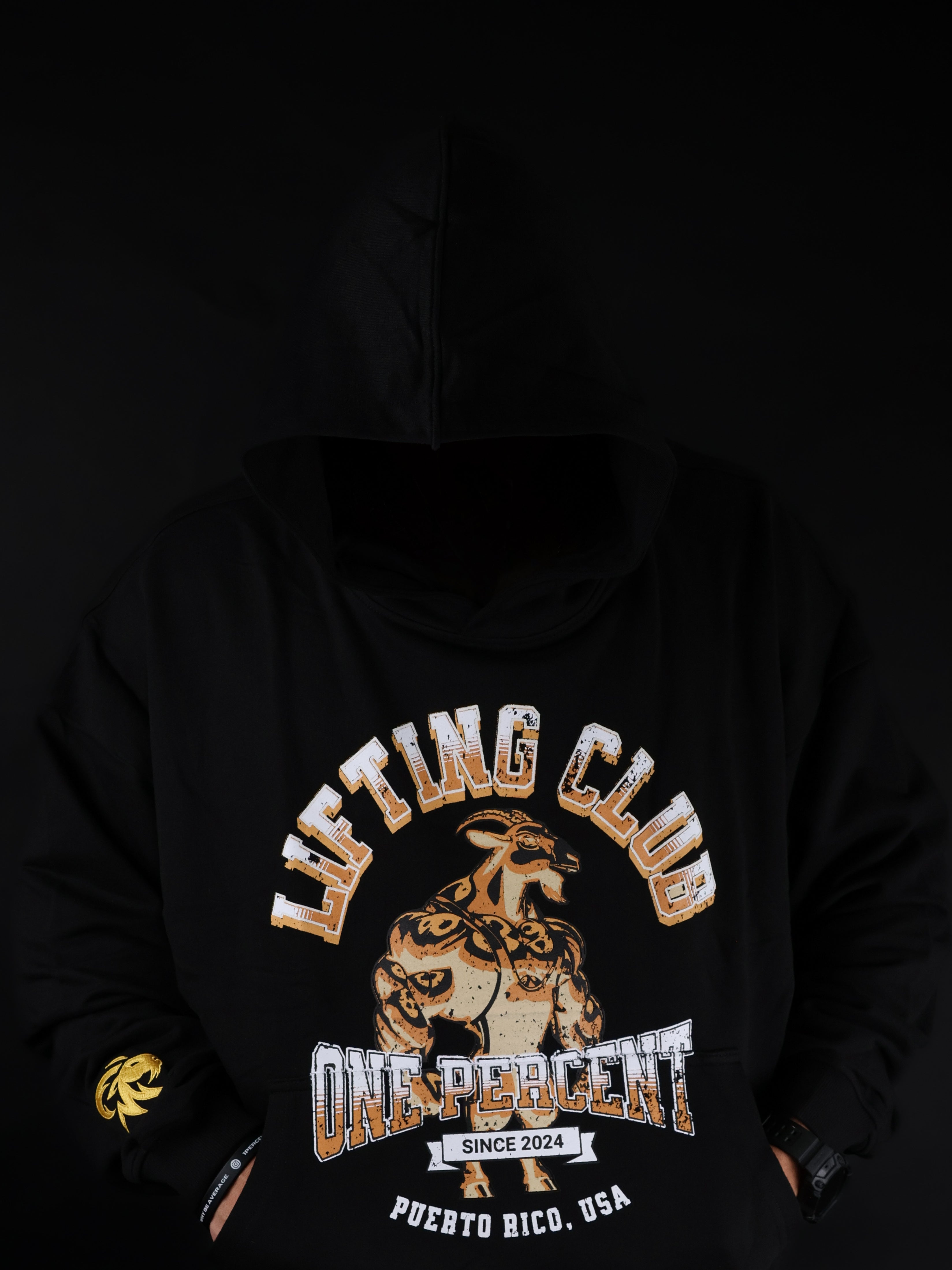 Oversized Hoodie Golden Goat Lifting Club