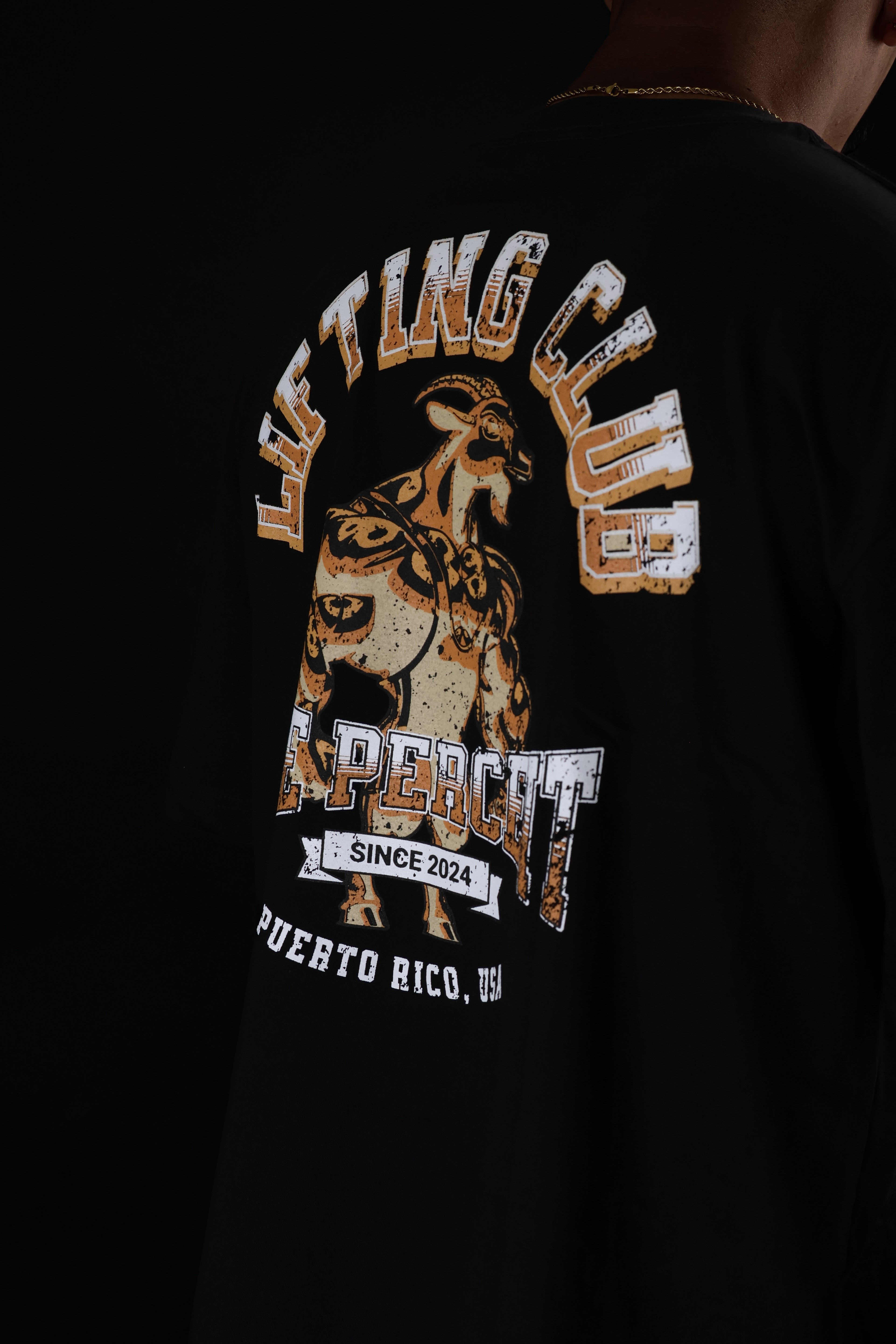 Oversized T-shirt Golden Goat Lifting Club
