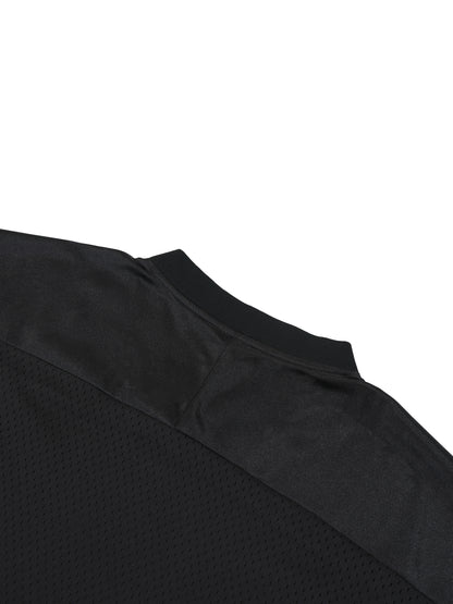 Oversized Mesh V-Neck