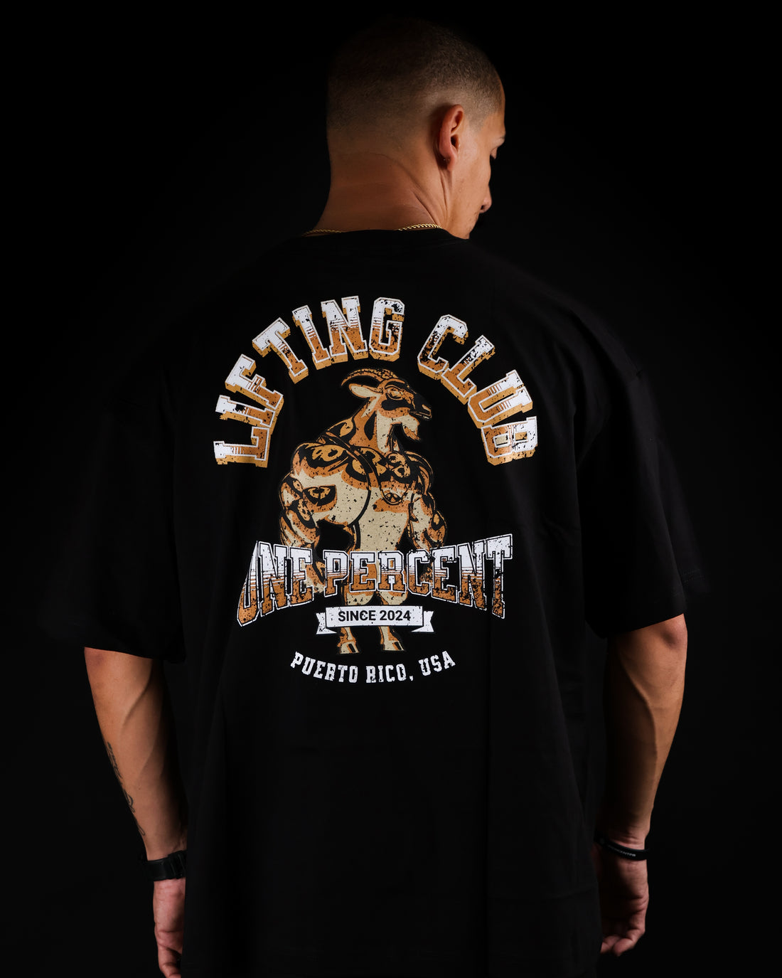 Oversized T-shirt Golden Goat Lifting Club