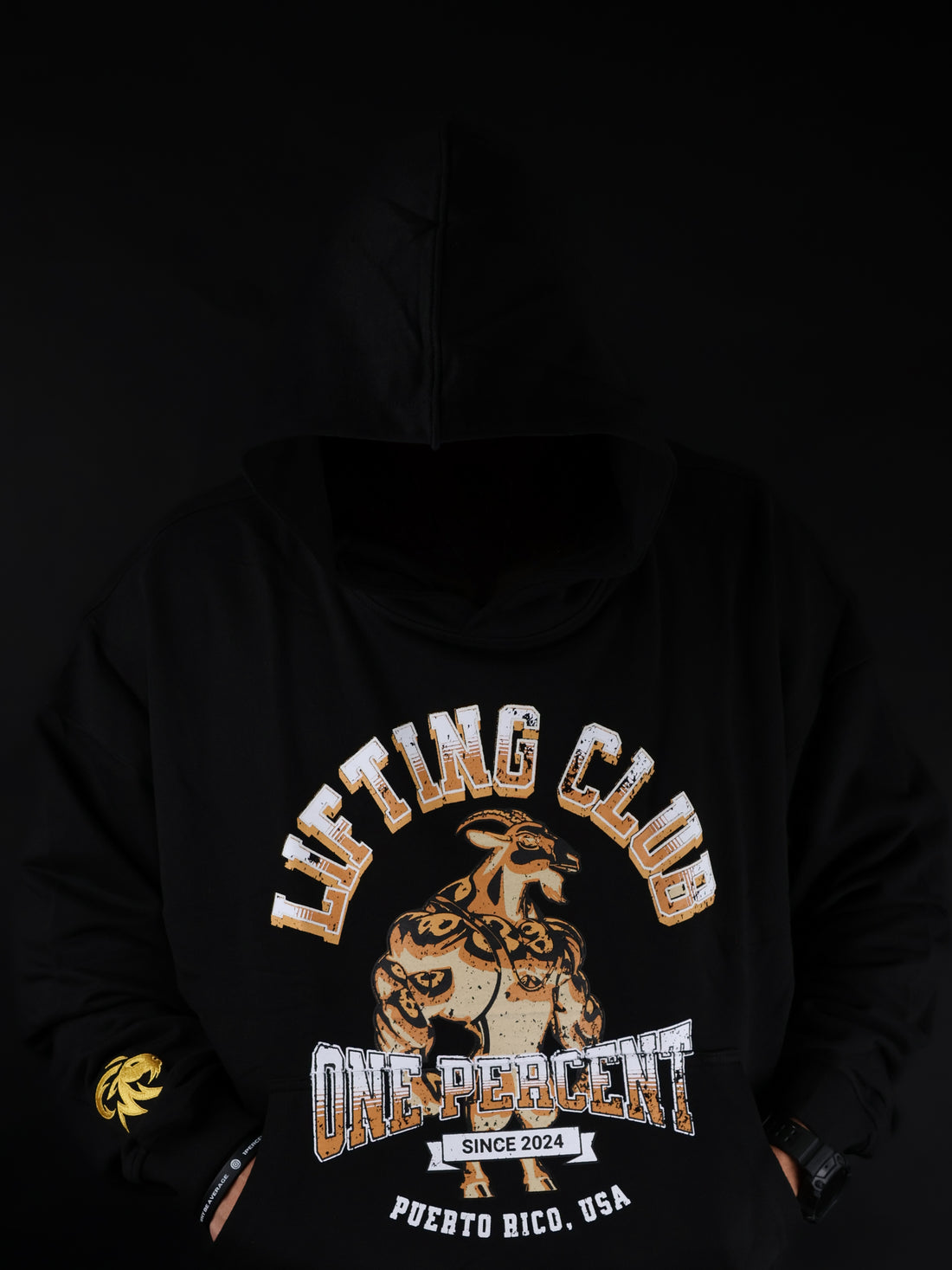 Oversized Hoodie Golden Goat Lifting Club